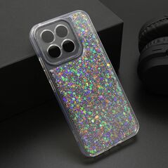 Zastitna maska (futrola) CRYSTAL GLOW - Huawei Honor X8c srebrna (MS).