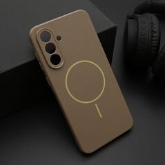 Zastitna maska (futrola) JELLY MagSafe - Samsung A566 Galaxy A56 5G tamno zlatna (MS).