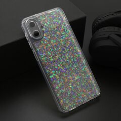 Zastitna maska (futrola) CRYSTAL GLOW - Samsung A075F Galaxy A07 srebrna (MS).