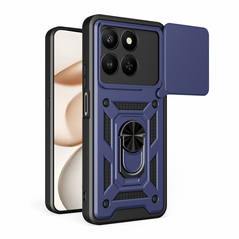 Zastitna maska (futrola) Hard Shield - Huawei Honor X7d 4G/400 Smart 5G tamno plava.