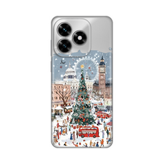 Zastitna ultra tanka (skin) maska / futrola PRINT - Huawei Honor X5c Plus Christmas Town.