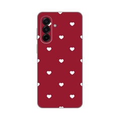 Zastitna ultra tanka (skin) maska / futrola PRINT - Samsung A175 Galaxy A17 Burgundy Hearts.