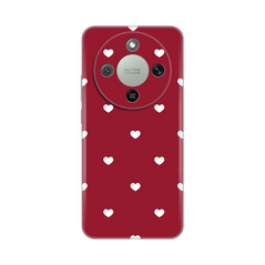 Zastitna ultra tanka (skin) maska / futrola PRINT - Huawei Honor Magic 8 Lite Burgundy Hearts.
