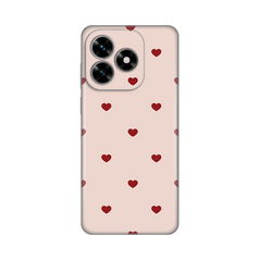 Zastitna silikonska maska (futrola) PRINT - Huawei Honor X5c Plus Beige Hearts.