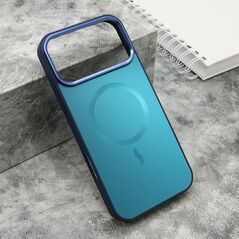 Zastitna maska (futrola) COLOR METAL Magsafe - iPhone 17 Pro Max (6.9) plava (big camera) (MS).