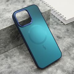 Zastitna maska (futrola) COLOR METAL MagSafe - iPhone 16 Pro Max (6.9) plava (big camera) (MS).