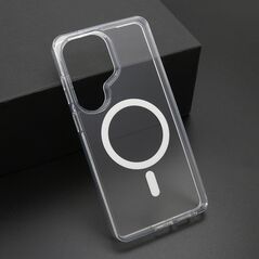 Zastitna maska (futrola) COLOR okvir MagSafe - Samsung S948 Galaxy S26 Ultra 5G srebrna (providna) (MS).