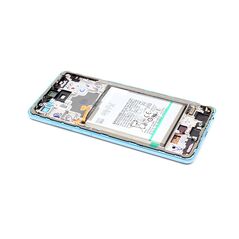 LCD displej (ekran) - Samsung A725F/A726B Galaxy A72 4G/5G + Touch screen + okvir blue Full ORG EU (GH82-25624B) (MS).