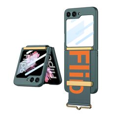 Zastitna maska (futrola) STRAP CASE - Samsung F741B/F761B Galaxy Z Flip 6 5G/Z Flip 7 FE 5G tamno zelena (GKK case) (MS).