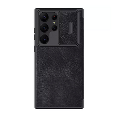 Zastitna maska (futrola) Nillkin Qin Pro Leather - Samsung Galaxy S23 Ultra crna.