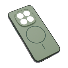 Zastitna maska (futrola) Magsafe mat Line - Xiaomi Redmi Note 15 Pro Plus 5G zelena.