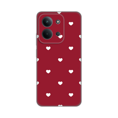 Zastitna ultra tanka (skin) maska / futrola PRINT - Xiaomi Redmi 15C 4G Burgundy Hearts.