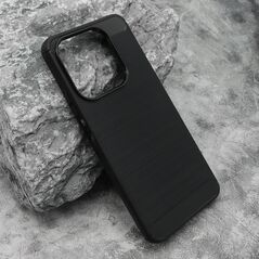 Zastitna silikonska maska (futrola) BRUSHED - Huawei Honor X7d/Honor Smart 400 4G crna (MS).