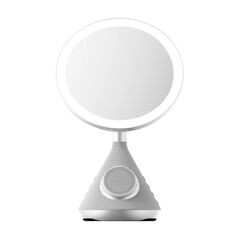Zvucnik bluetooth + Ogledalo makeup + Bezicni punjac MagSafe SY-W02243 sivi (MS).