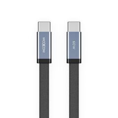 USB data kabl MOXOM MX-CB372 pleteni Fast 60W 3A Type-C na Type-C 1m crni (MS).