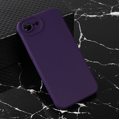 Zastitna maska (futrola) Teracell Giulietta - iPhone 16e/17e 6.1 mat tamno ljubicasta.