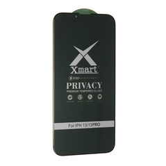 Staklena folija (zastitno kaljeno staklo) za ekran X mart 9D Privacy - iPhone 13/13 Pro/14/16e/17e 6.1.