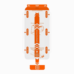 Staklena folija (zastitno kaljeno staklo) za ekran 2.5D dust free - iPhone 13/13 Pro/14/16e/17e 6.1 crni.