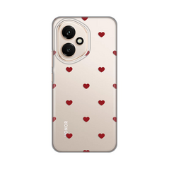 Zastitna silikonska maska (futrola) PRINT - Huawei Honor 400 Red Hearts.