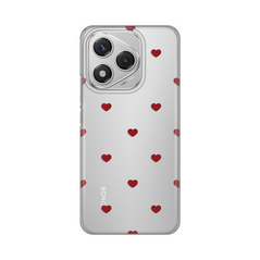Zastitna silikonska maska (futrola) PRINT - Huawei Honor 400 Lite Red Hearts.