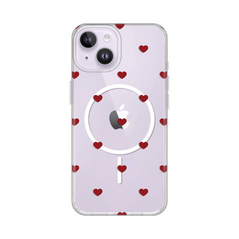 Zastitna maska (futrola) print Magsafe - iPhone 13/14 6.1 Red Hearts.
