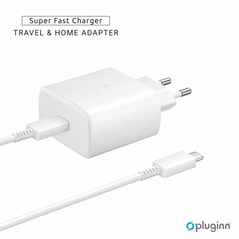 Kucni Punjac Pluginn AJ-45 KP45W PD Fast 45W - Samsung sa PD Type C kablom CE beli.