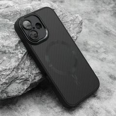 Zastitna maska (futrola) CARBON MagSafe - iphone 16 (6.1) crna (small camera) (MS).