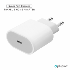 Kucni Punjac Pluginn AJ-20 A2347 EMC3621 PD Fast 20W - iPhone 11-14 beli CE.