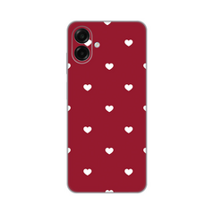 Zastitna ultra tanka (skin) maska / futrola PRINT - Samsung A075F Galaxy A07 Burgundy Hearts.