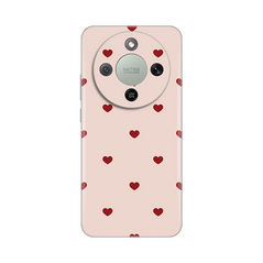 Zastitna silikonska maska (futrola) PRINT - Huawei Honor Magic 8 Lite Beige Hearts.