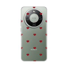 Zastitna silikonska maska (futrola) PRINT - Huawei Honor Magic 8 Lite Red Hearts.