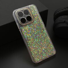 Zastitna maska (futrola) CRYSTAL GLOW - Huawei Honor X7d/Honor Smart 400 4G narandzasta (MS).