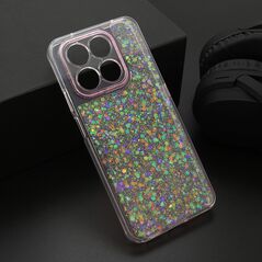 Zastitna maska (futrola) CRYSTAL GLOW - Huawei Honor X7d/Honor Smart 400 4G roze (MS).