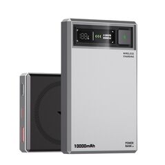 Univerzalna Back Up Baterija Magsafe Moxom MX-PB178 Meteorite QC22.5W+15W magnetic fast 10000mAh sivi (MS).