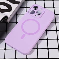 Zastitna maska (futrola) Magsafe Pure color - iPhone 15 Pro Max 6.7 lila.