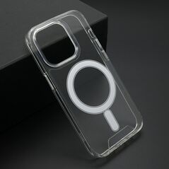 Zastitna maska (futrola) STANDARD MagSafe - iPhone 15 Pro (6.1)providna (bela) (MS).