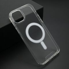 Zastitna maska (futrola) STANDARD MagSafe - iPhone 15 Plus (6.7)providna (bela) (MS).