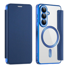 Zastitna maska (futrola) Magsafe Lux na preklop (bi fold) - Samsung A576 Galaxy A57 plava.