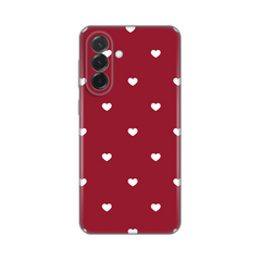 Zastitna ultra tanka (skin) maska / futrola PRINT - Samsung A376 Galaxy A37 5G Burgundy Hearts.