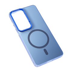 Zastitna maska (futrola) Magsafe providna - Samsung S948 Galaxy S26 Ultra plava.