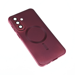 Zastitna maska (futrola) Magsafe Chrome - Samsung A576 Galaxy A57 bordo.