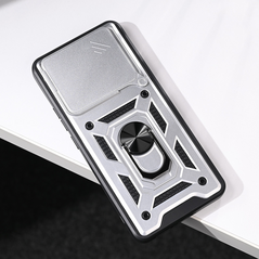 Zastitna maska (futrola) Hard Shield - Xiaomi Redmi Note 14 4G (SRB) srebrna.