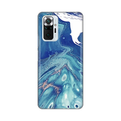 Zastitna silikonska maska (futrola) PRINT - Xiaomi Redmi Note 10 Pro/Redmi Note 10 Pro Max Blue Marble.