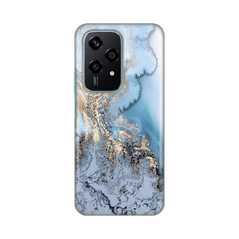 Zastitna silikonska maska (futrola) PRINT - Huawei Honor 200 Lite Blue Gold Marble.