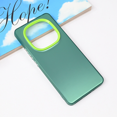 Zastitna maska (futrola) providna - Xiaomi Redmi Note 14 Pro 4G zelena.