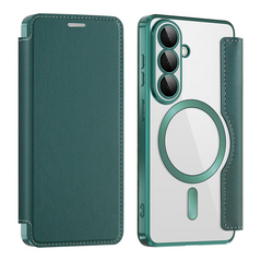 Zastitna maska (futrola) Magsafe Lux na preklop (bi fold) - Samsung S941 Galaxy S26 zelena.