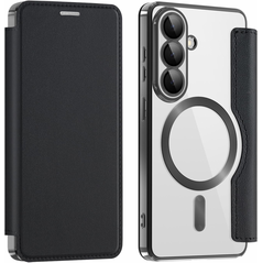Zastitna maska (futrola) Magsafe Lux na preklop (bi fold) - Samsung S941 Galaxy S26 crna.