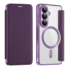 Zastitna maska (futrola) Magsafe Lux na preklop (bi fold) - Samsung S941 Galaxy S26 ljubicasta.