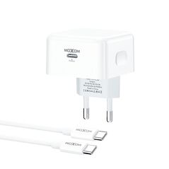Kucni punjac MOXOM MX-HC307 40W Type C na Type C beli (MS).
