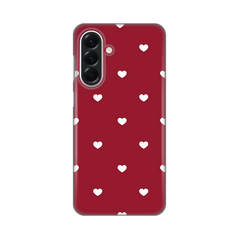Zastitna ultra tanka (skin) maska / futrola PRINT - Samsung A566 Galaxy A56 5G Burgundy Hearts.